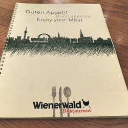 Wienerwald - Speisekarte