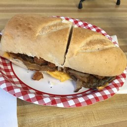 Giant breakfast sandwich