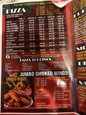 Menu photo 1 Sandy's Pizza Fort Branch, IN Menu photo 1 Sandy's Pizza Fort Branch, IN