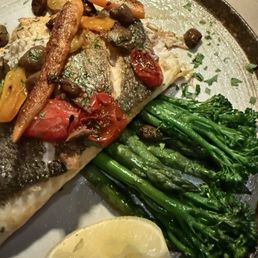 Oven Roasted Branzino with Broccolini