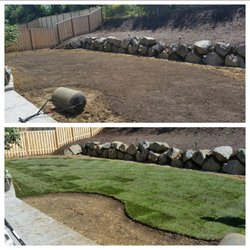 Quality Turf Sod Farm - Before and after.