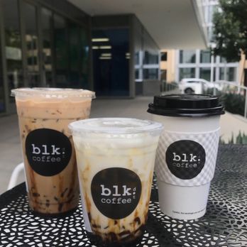 Blk Dot Coffee - From Left-to-Right: VTM Tiger, BLK Tiger, Hot Latte Coffee - Coffee & Tea Near Me - Irvine, California Blk Dot Coffee - From Left-to-Right: VTM Tiger, BLK Tiger, Hot Latte Coffee - Coffee & Tea Near Me - Irvine, California