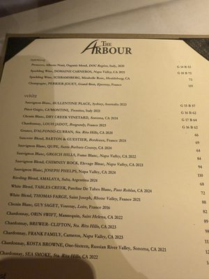 Menu photo 4 The Arbour Pasadena, CA Menu photo 4 The Arbour Pasadena, CA