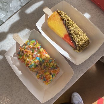 The Paleta Bar - And then a mango Sandia with Chile Paleta with dark chocolate and pistachios! D.E.V.I.N.E. - Ice Cream & Frozen Yogurt Near Me - Bernalillo, New Mexico The Paleta Bar - And then a mango Sandia with Chile Paleta with dark chocolate and pistachios! D.E.V.I.N.E. - Ice Cream & Frozen Yogurt Near Me - Bernalillo, New Mexico