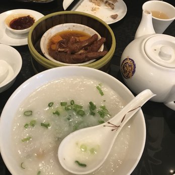 Dragon Beaux - Chicken Rice congee and Black Bean Sauce Chicken Paw - Dim Sum Near Me - San Francisco, California