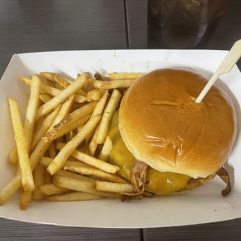 Angie’s Prime Grill - Bacon cheeseburger (minus lettuce and tomato) - Fast Food Near Me - Phoenix, Arizona Angie’s Prime Grill - Bacon cheeseburger (minus lettuce and tomato) - Fast Food Near Me - Phoenix, Arizona