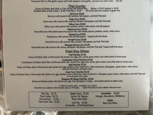 Menu photo 6 Thai Hut Redding, CA
