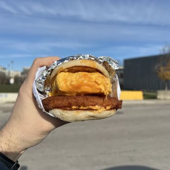 Doma Cafe - Breakfast sandwich add a Housemade Hash Brown - Cafes Near Me - Chicago, Illinois