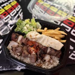 Fufu's Mid East Grill - Steak Beef Kabob Plate