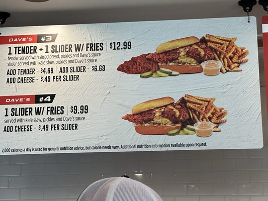 Menu photo 2 Dave's Hot Chicken Richardson, TX