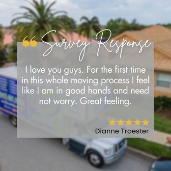Master Movers - hank you for trusting us with your move, Dianne! Can't wait for the big day!! - Movers Near Me - Venice, Florida Master Movers - hank you for trusting us with your move, Dianne! Can't wait for the big day!! - Movers Near Me - Venice, Florida