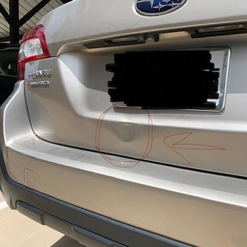 Divine Dents - 4" dent on tailgate - Body Shops Near Me - Aubrey, Texas