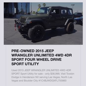 Towbin Dodge Ram - This was the first vehicle I was trying to get - Auto Repair Near Me - Henderson, Nevada Towbin Dodge Ram - This was the first vehicle I was trying to get - Auto Repair Near Me - Henderson, Nevada