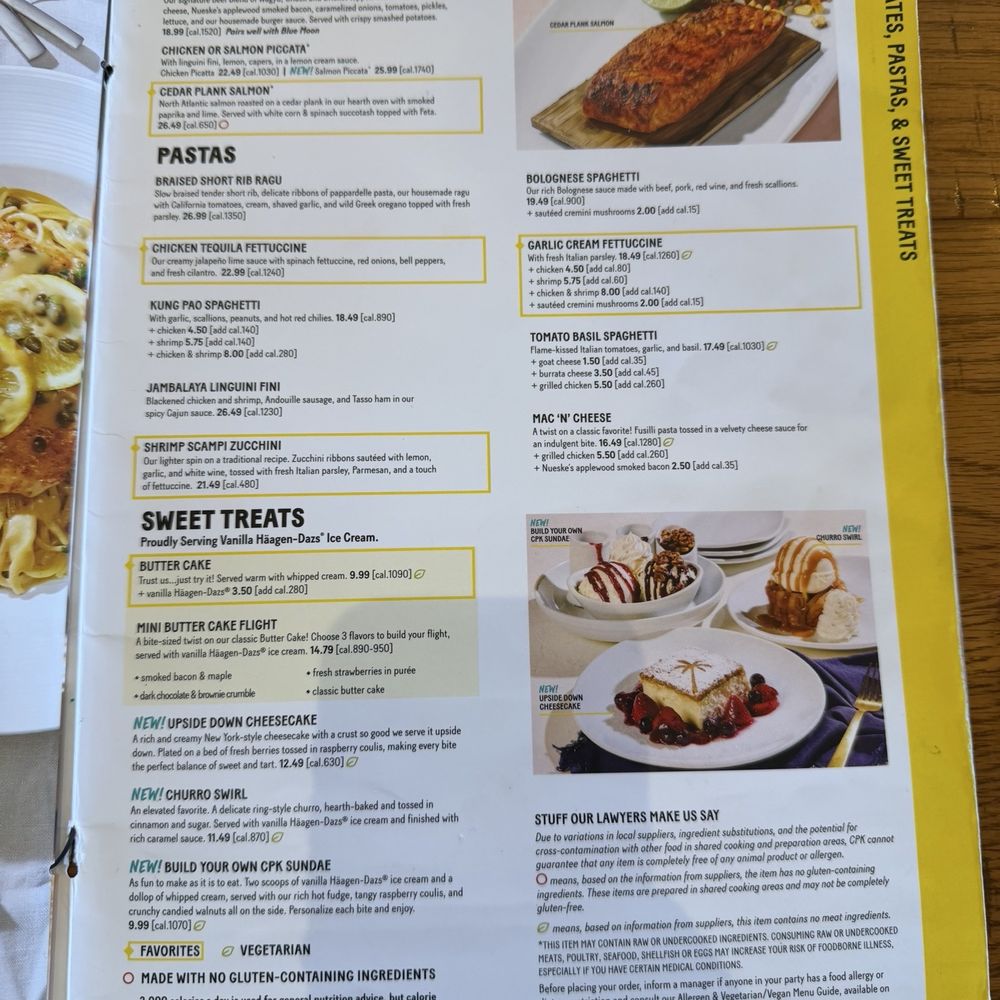 California Pizza Kitchen - Menu - Pizza Near Me - San Diego, California