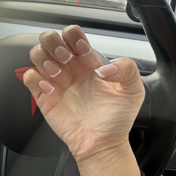Papillon Nails & Spa - By Jade micro french tip gel builder - Nail Salons Near Me - Fullerton, California