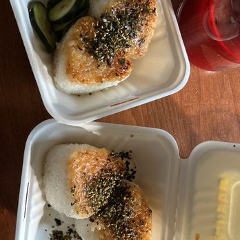 Ume Grill Skewer House - Onion Sweet Potato Onigiri and Sesame Kimchi Onigiri - Japanese Near Me - Eugene, Oregon