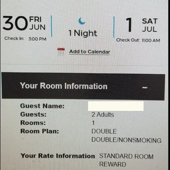 Hampton Inn Colchester - Paid with points. Still got charged on credit card $284.90 - Hotels Near Me - Colchester, Vermont