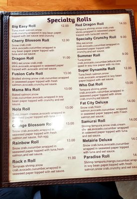 Menu photo 2 Fusion Cafe Metairie, LA Menu photo 2 Fusion Cafe Metairie, LA