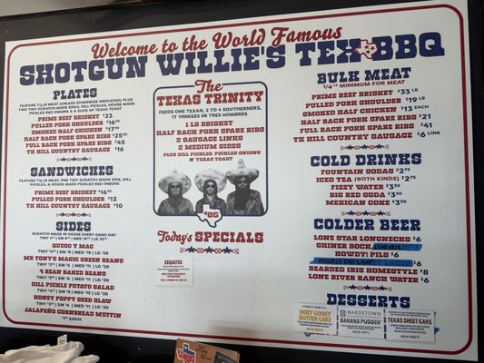 Menu photo 1 Shotgun Willie's BBQ Madison, TN Menu photo 1 Shotgun Willie's BBQ Madison, TN