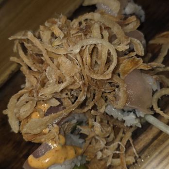 Aikan Sushi - Stale crispy onion roll - Izakaya Near Me - Northridge, California