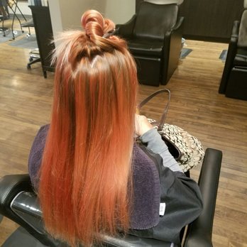 Bang! Salon - Semi permanent color worked in to allow for pretty sunset fade - Hair Salons Near Me - Chicago, Illinois