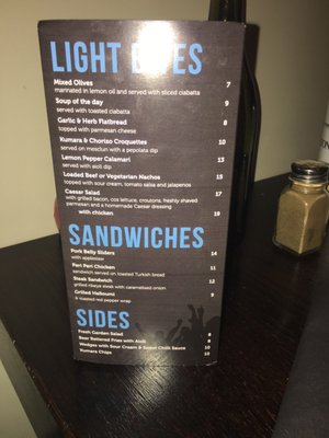 Menu photo 2 Water Bar Wanaka, OTA Menu photo 2 Water Bar Wanaka, OTA