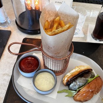 Goldfinch Tavern - Goldfinch burger with American Wagyu beef and Beecher cheese. - Seafood Near Me - Seattle, Washington Goldfinch Tavern - Goldfinch burger with American Wagyu beef and Beecher cheese. - Seafood Near Me - Seattle, Washington