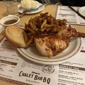 Chalet Bar B-Q - Repas demi poulet / Half Chicken Dinner - Barbeque Near Me - Montreal, Quebec Chalet Bar B-Q - Repas demi poulet / Half Chicken Dinner - Barbeque Near Me - Montreal, Quebec