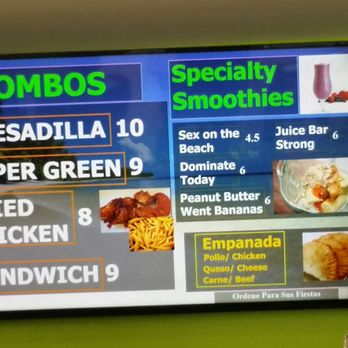 Tropical Juice Bar - Wall Menu - Dominican Near Me - Passaic, New Jersey Tropical Juice Bar - Wall Menu - Dominican Near Me - Passaic, New Jersey