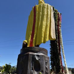 The back of the statue