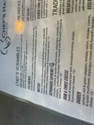 Menu photo 2 Chef's Hat Ephraim, WI