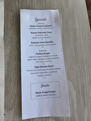 Menu photo 3 Coral Del Mar Del Mar, CA