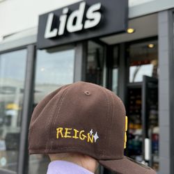 Lids - Customized fitted cap for my son in "kindergarten" font and added stars