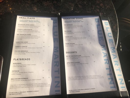 Menu photo 2 Blue Martini Lake Charles, LA Menu photo 2 Blue Martini Lake Charles, LA