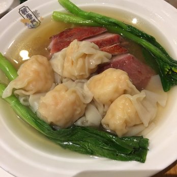 Koi Palace Express - Shrimp Wonton soup with (thick) noodles and side of char siu (5 stars) - Cantonese Near Me - Dublin, California Koi Palace Express - Shrimp Wonton soup with (thick) noodles and side of char siu (5 stars) - Cantonese Near Me - Dublin, California
