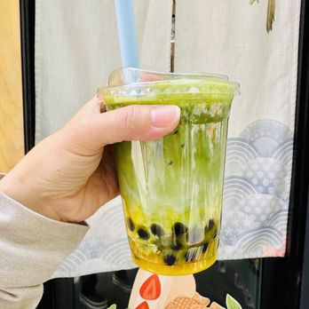 Ichigo Matcha - Iced Yuzu matcha with Boba - Ice Cream & Frozen Yogurt Near Me - Denver, Colorado