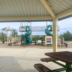 Decent size playground and nice covered pavilion