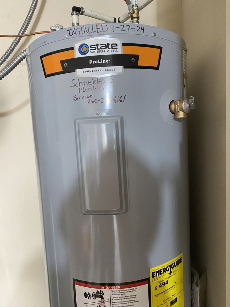 Slide of Schneider’s Plumbing Service