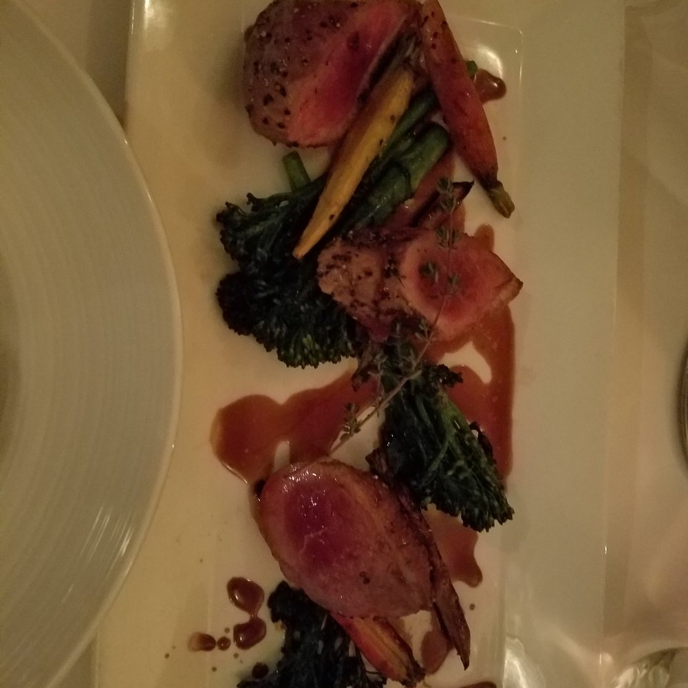 Bistro 45 - Seared duck breast.  So good!! - New American Near Me - Pasadena, California