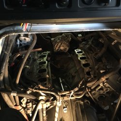 Community Service Station of Madison - My office on a daily! Intake manifold replacement on a Ford E250 Van! Fun times