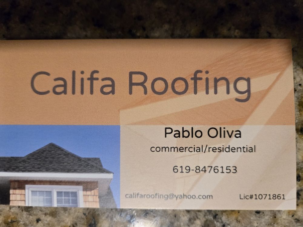 Slide of Califa Roofing