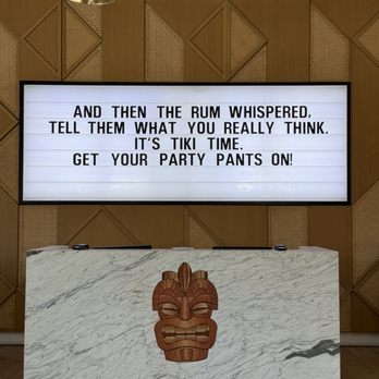 Tiki Oasis - Sign in the lobby - Music Venues Near Me - San Diego, California Tiki Oasis - Sign in the lobby - Music Venues Near Me - San Diego, California
