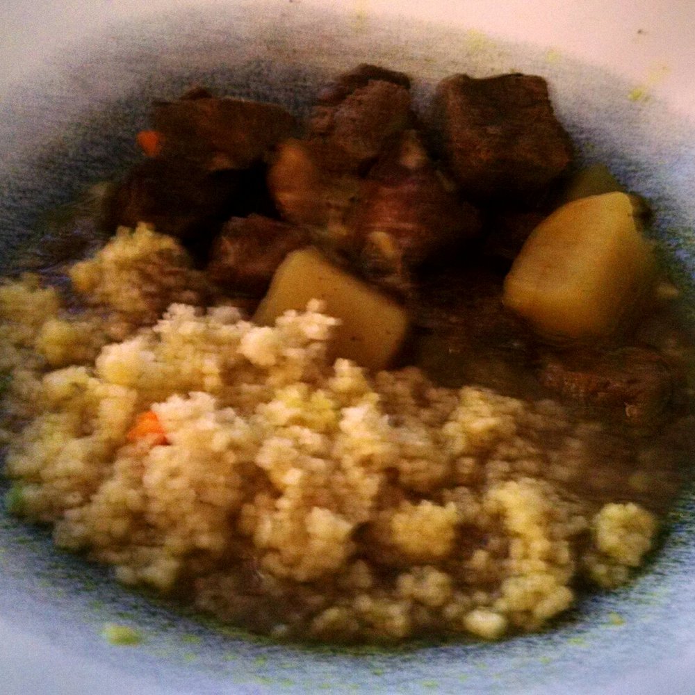 Olio - Lamb stew & cous cous (fave!) - Mediterranean Near Me - Cancún, ROO Olio - Lamb stew & cous cous (fave!) - Mediterranean Near Me - Cancún, ROO