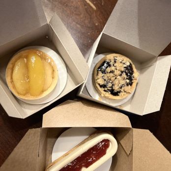 R&M Dessert Bar - Raspberry almond cheesecake, blueberry tart, apple tart - Desserts Near Me - Seattle, Washington R&M Dessert Bar - Raspberry almond cheesecake, blueberry tart, apple tart - Desserts Near Me - Seattle, Washington