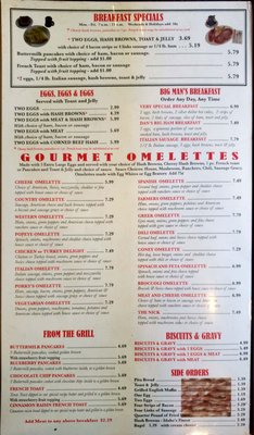 Menu photo 4 Dan's Diner Warren, MI