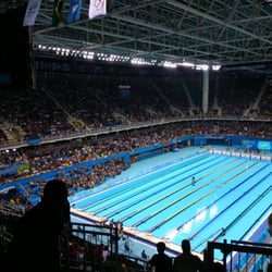 Estádio Aquático Olímpico - Swimming men's 4 x 200m freestyle relay final!