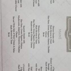 Top That Eatery - Breakfast menu 1