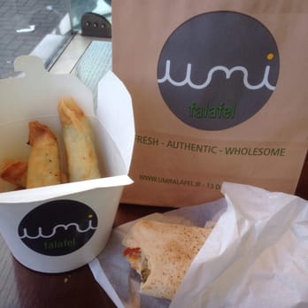 Umi Falafel - Falafel wrap, cheese and spinach filo rolls! - Vegetarian Near Me - Dublin, D Umi Falafel - Falafel wrap, cheese and spinach filo rolls! - Vegetarian Near Me - Dublin, D