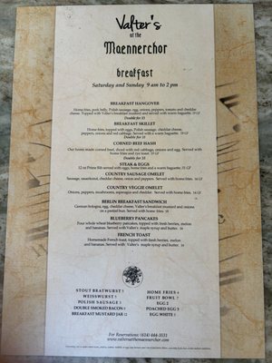Menu photo 2 Valters at the Maennerchor Columbus, OH Menu photo 2 Valters at the Maennerchor Columbus, OH