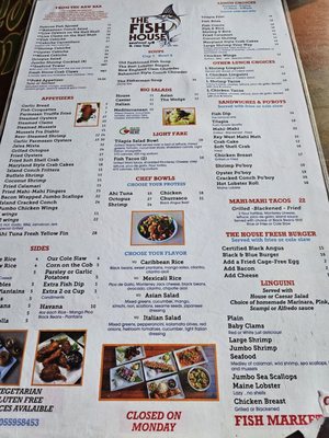 Menu photo 2 The Fish House Miami, FL Menu photo 2 The Fish House Miami, FL
